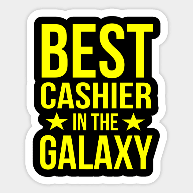 Best cashier in the galaxy Sticker by cypryanus